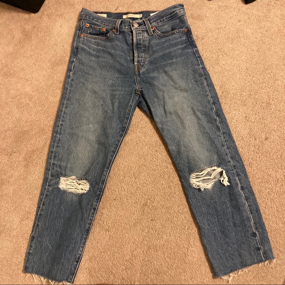 Levi’s Wedgie Straight Cropped Jeans